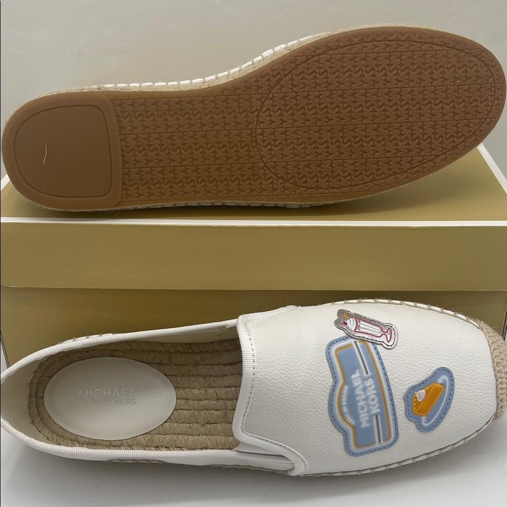 White Espadrille Slip-On Shoes - Picture 3 of 16
